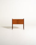 Comodino cassettiera scandinavo in teak