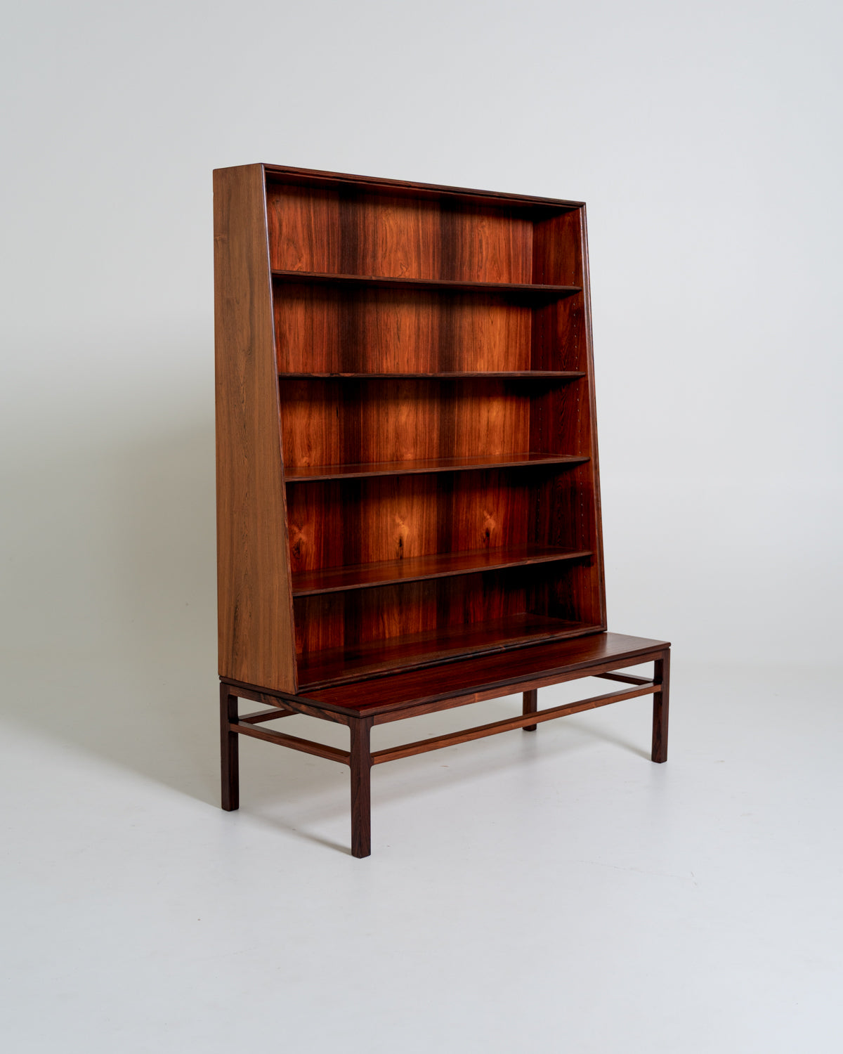 Libreria in palissandro di Johan Hagen per I. Christiansen, Danimarca, anni '50