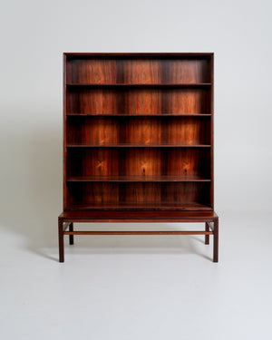 Libreria in palissandro di Johan Hagen per I. Christiansen, Danimarca, anni '50