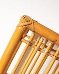 Panca scandinava in bambù e rattan, seconda metà del ’900