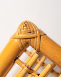 Panca scandinava in bambù e rattan, seconda metà del ’900