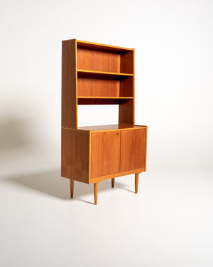 Libreria in teak e rovere, Scandinavia, anni ’50/’60