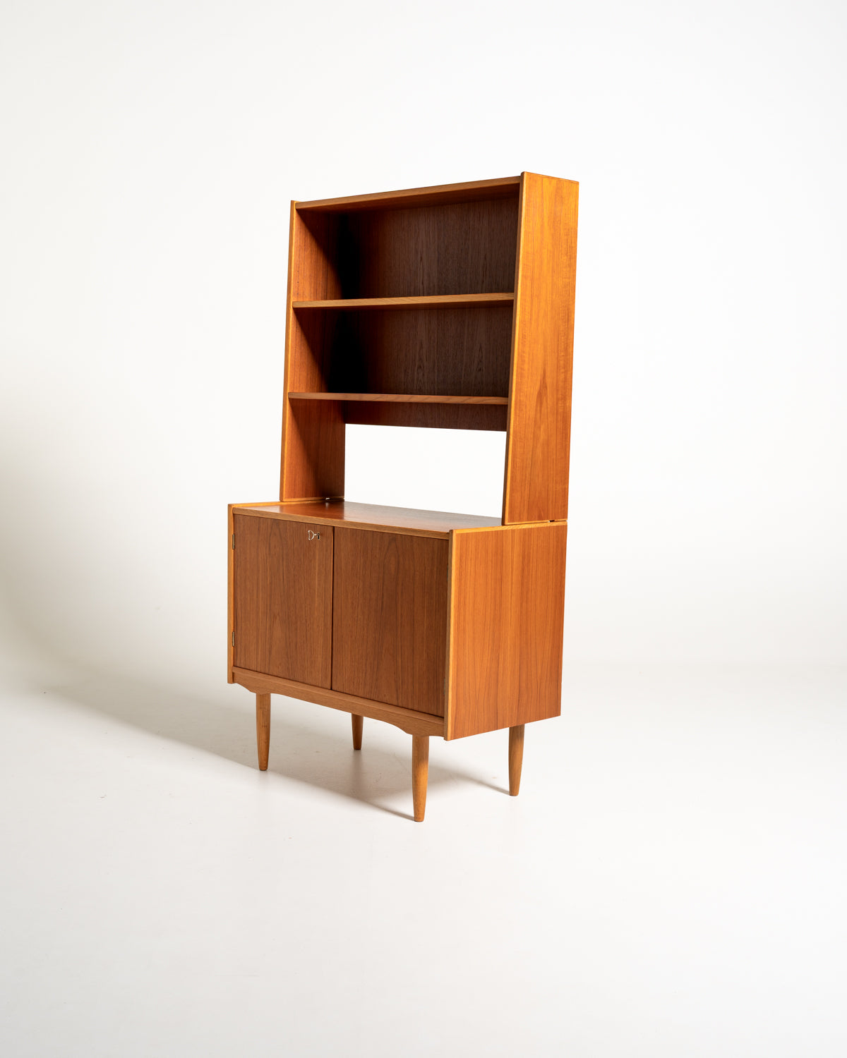 Libreria in teak e rovere, Scandinavia, anni ’50/’60