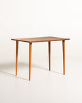 Tavolino scandinavo in teak e faggio