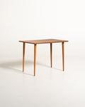 Tavolino scandinavo in teak e faggio