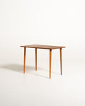 Tavolino scandinavo in teak e faggio