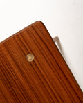 Tavolino scandinavo in teak e faggio