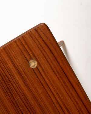 Tavolino scandinavo in teak e faggio