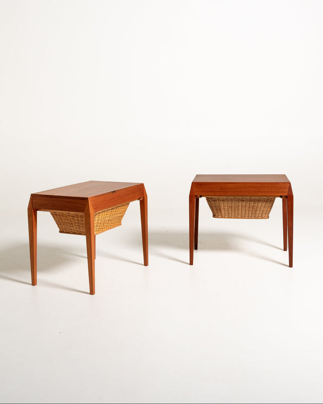 Coppia di comodini modello 40 di Severin Hansen per Haslev, anni ’60