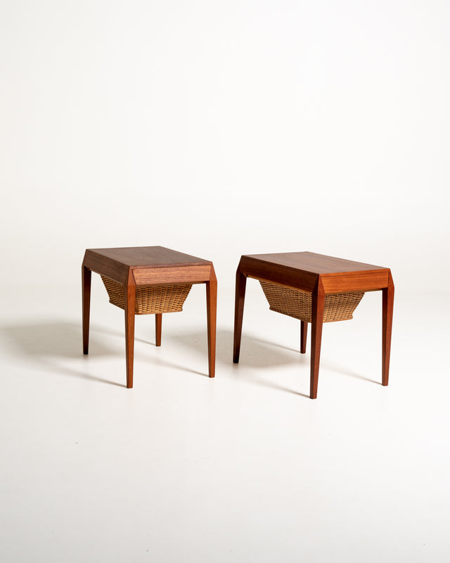 Coppia di comodini modello 40 di Severin Hansen per Haslev, anni ’60