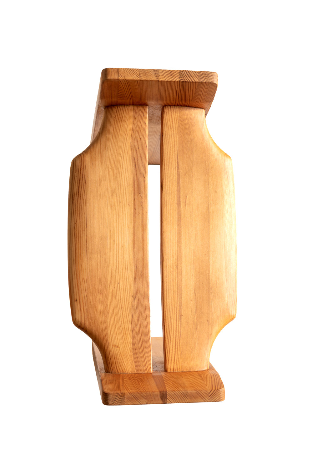 Sgabello “Jonte” in pino di Gilbert Marklund per Furusnickarn AB, Svezia, 1969
