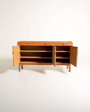 Sideboard in rovere di Skaraborgs Möbelindustri, Svezia, anni ’60