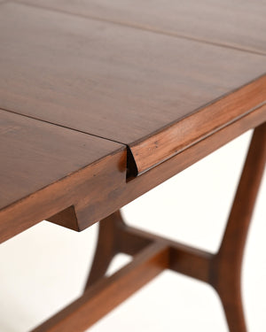 Toeletta vintage in teak con specchio integrato, anni '60