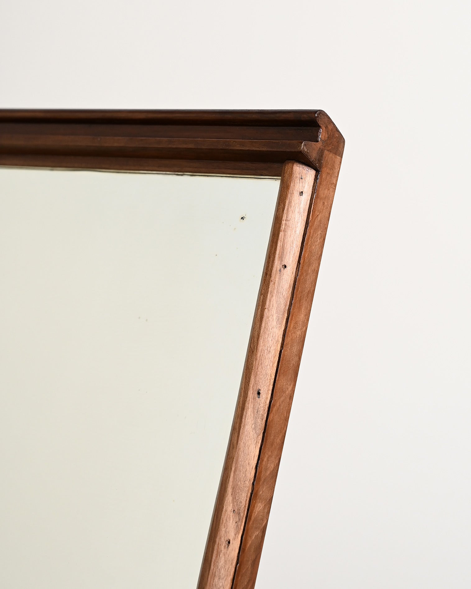 Toeletta vintage in teak con specchio integrato, anni '60