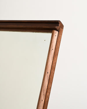 Toeletta vintage in teak con specchio integrato, anni '60