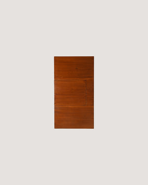 Toeletta vintage in teak con specchio integrato, anni '60