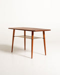 Coffee table scandinavo in teak con portariviste