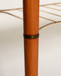 Coffee table scandinavo in teak con portariviste