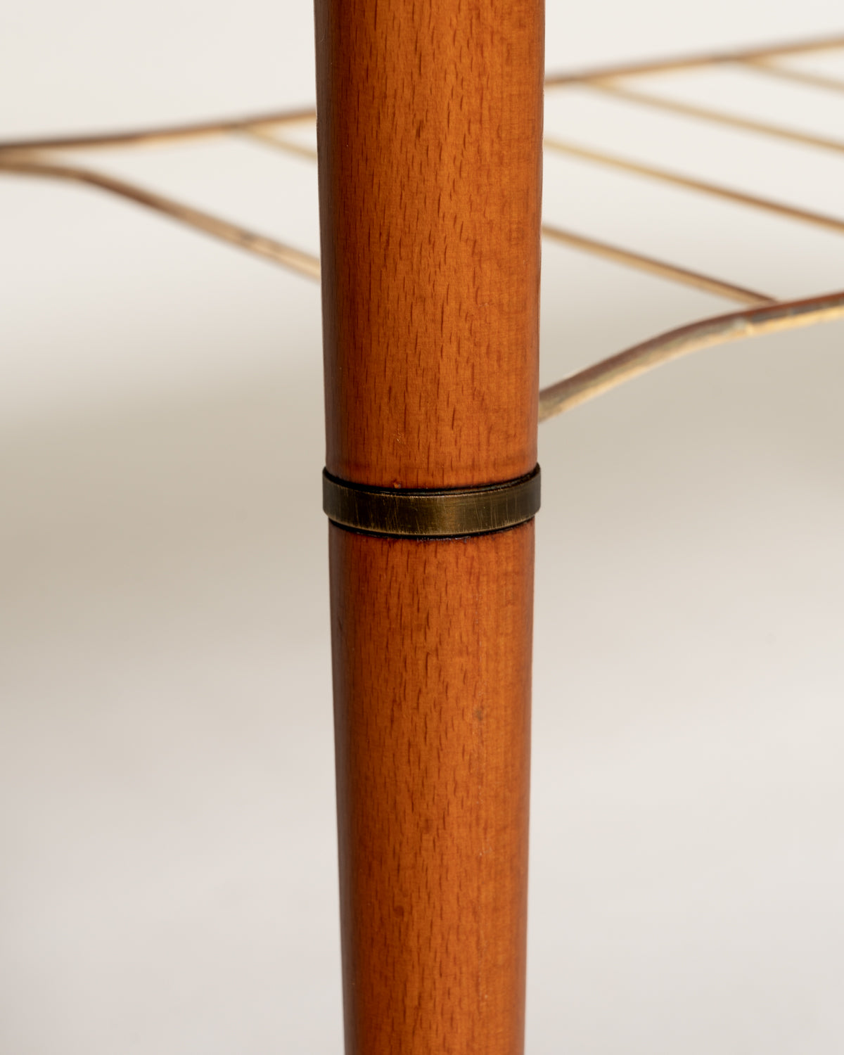 Coffee table scandinavo in teak con portariviste