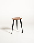 Sgabello con top a tavolozza in teak, Scandinavia, anni ’50