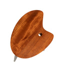 Sgabello con top a tavolozza in teak, Scandinavia, anni ’50