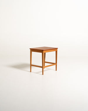 Tavolino svedese in rovere e teak