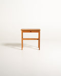 Comodino svedese in rovere e teak