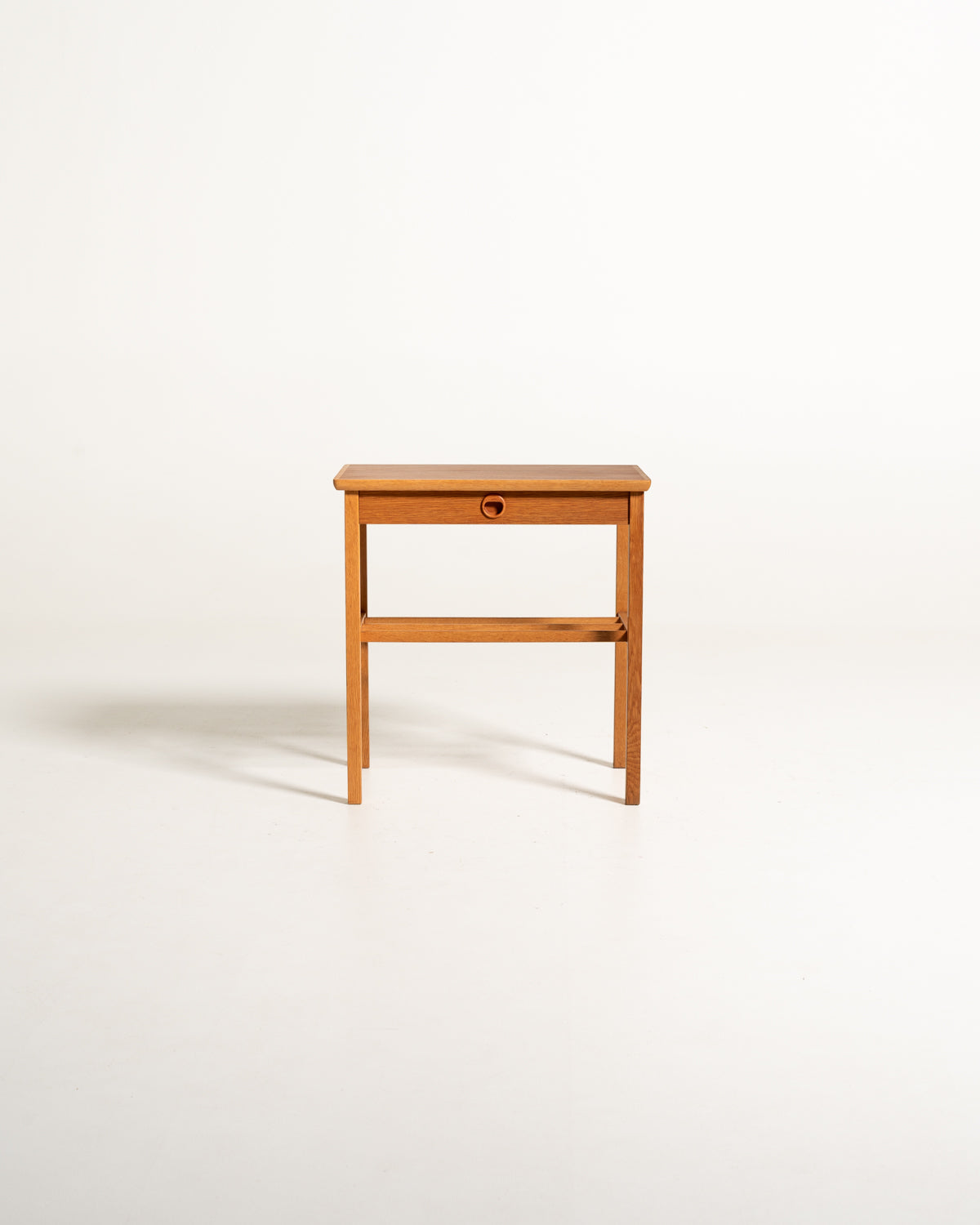 Comodino svedese in rovere e teak