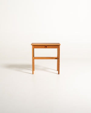 Comodino svedese in rovere e teak