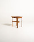 Comodino svedese in rovere e teak