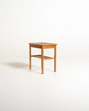 Comodino svedese in rovere e teak