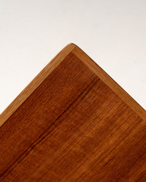 Comodino svedese in rovere e teak