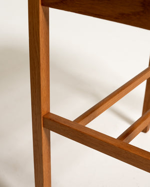 Comodino svedese in rovere e teak