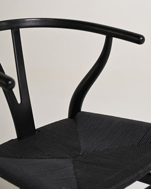 Set di 8 sedie “Wishbone Chair” “CH24” di Hans J. Wegner, anni '90