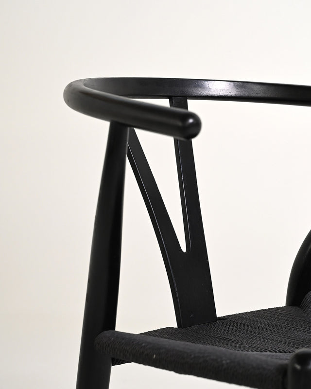 Set di 8 sedie “Wishbone Chair” “CH24” di Hans J. Wegner, anni '90