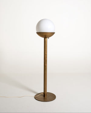 Lampada da terra italiana in ottone, anni ’60