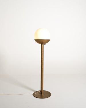 Lampada da terra italiana in ottone, anni ’60