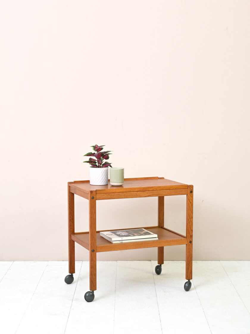 Vintage teak cart