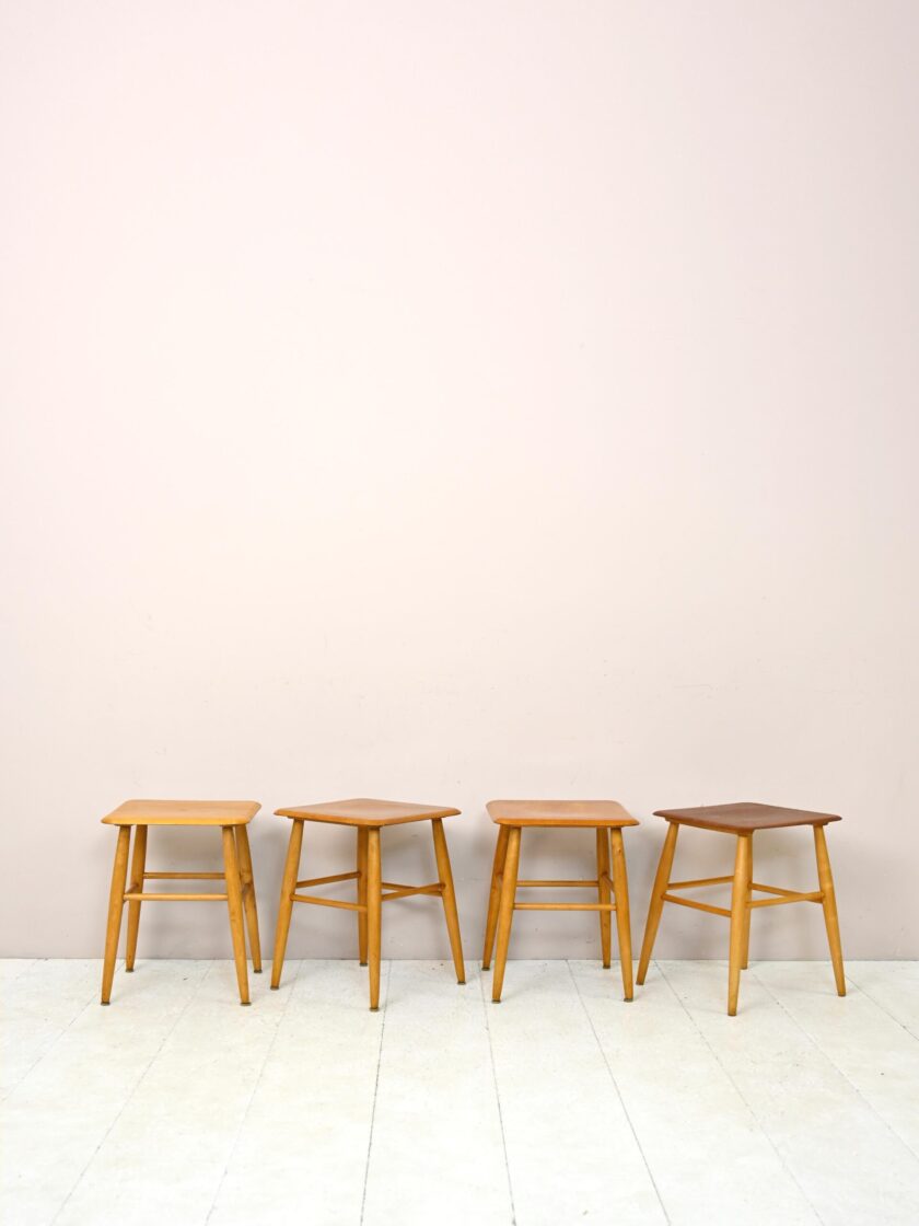 Vintage Scandinavian stools