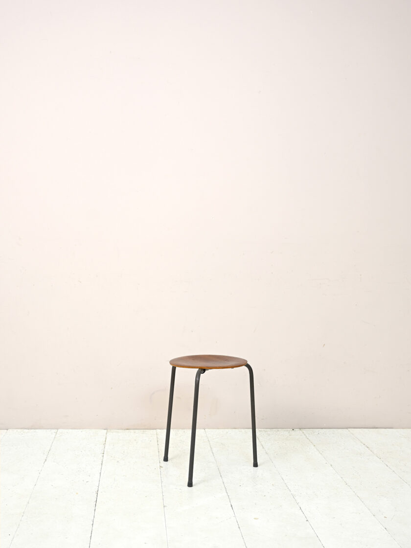 Vintage teak seat stool