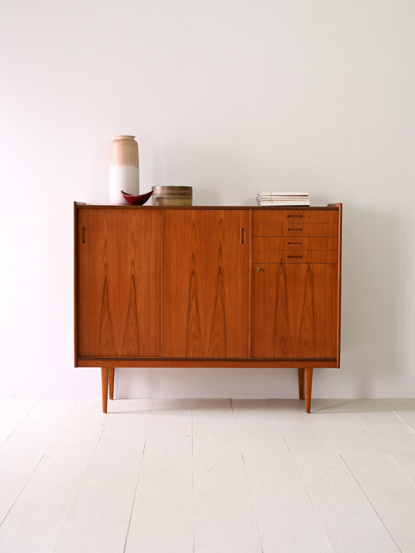 Highboard vintage in legno teak