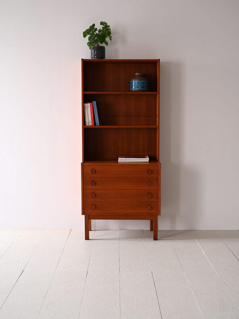 Libreria-con-cassetti-in-teak