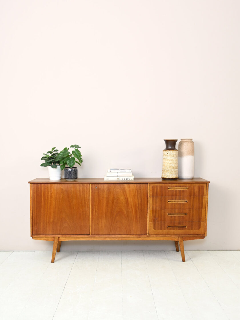 Sideboard scandinavo in teak e rovere