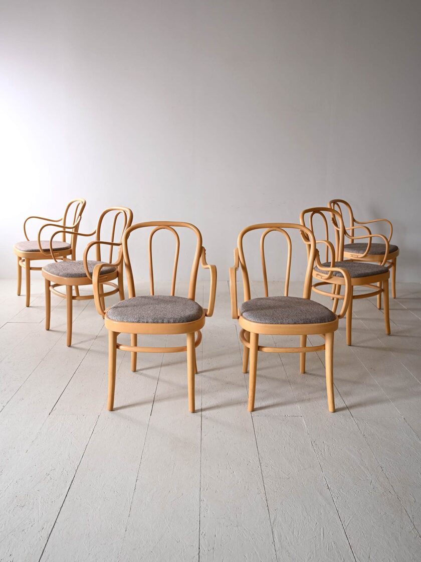 6 chairs by Gemla company model "Wien"