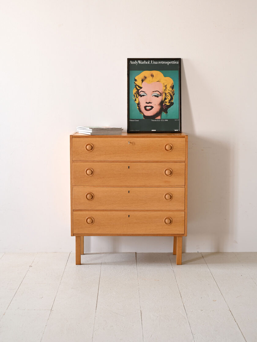 Vintage oak chest of drawers