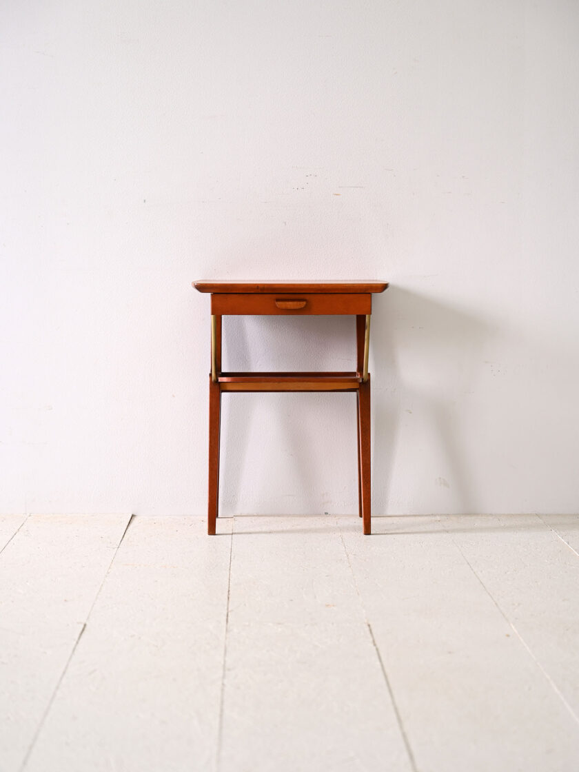 Scandinavian mahogany nightstand