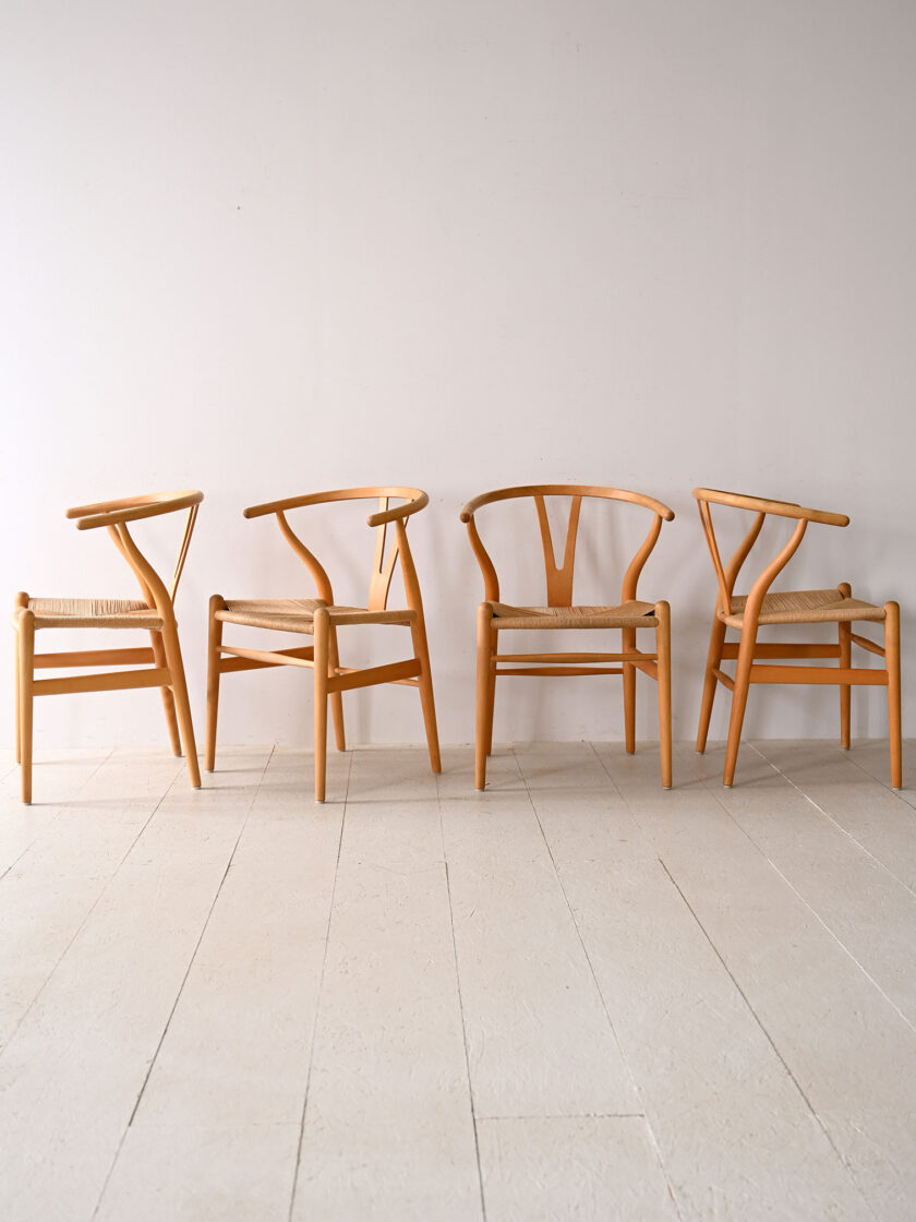 Hans J. Wegner "The Y Chair" set of 4