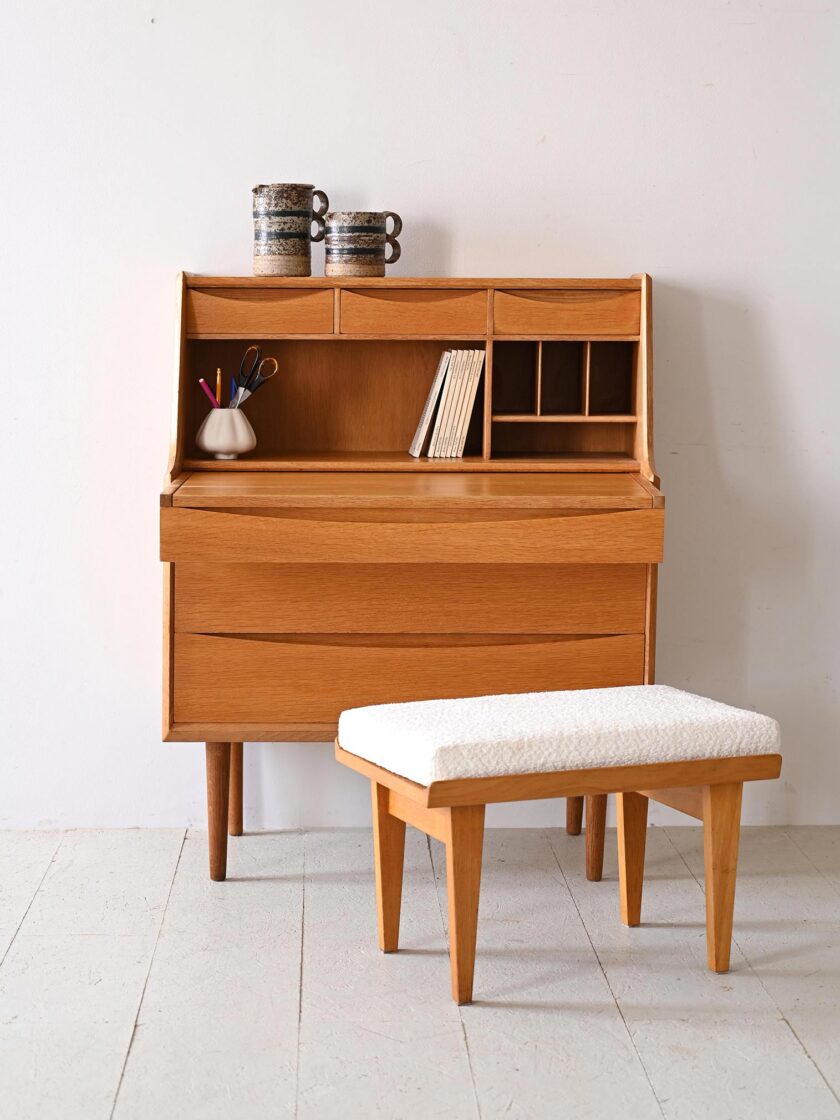 Scandinavian chest of drawers with writing desk