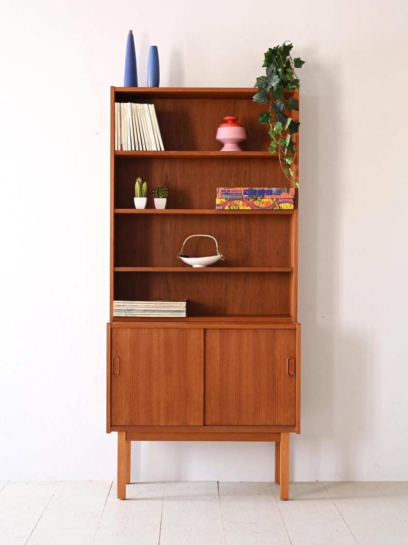 Libreria-svedese-vintage-in-teak