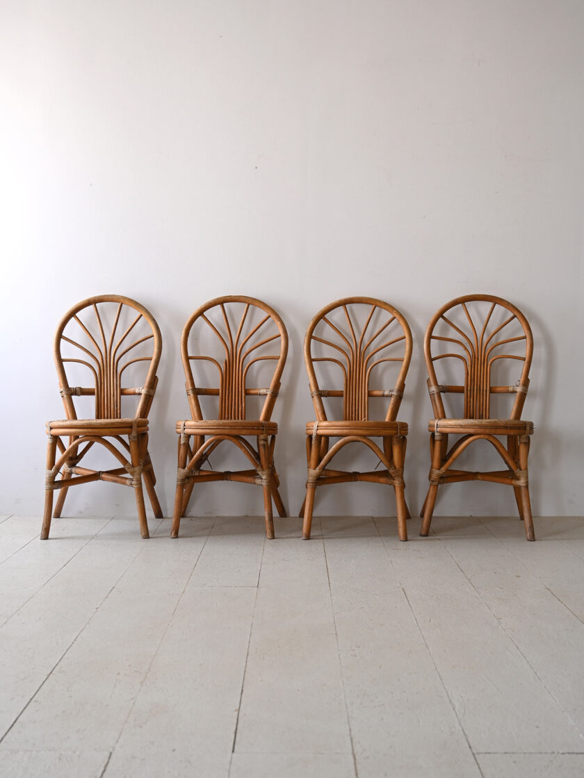 Vintage bamboo chairs